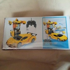 RC Car Transforming Robot with LED, 360 Degree Rotation