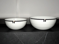 Rosenthal Cupola Nera Linea Studio Bellissimo Set Ciotole 22 cm e 18 cm 1° Scelta