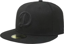 New Era 59Fifty Hat MLB Basic Los Angeles Dodgers Black Fitted Cap US 7 5/8