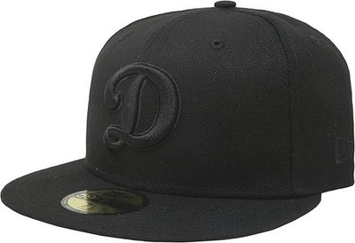 New Era 59Fifty Hat MLB Basic Los Angeles Dodgers Black Fitted Cap US 7 3/4