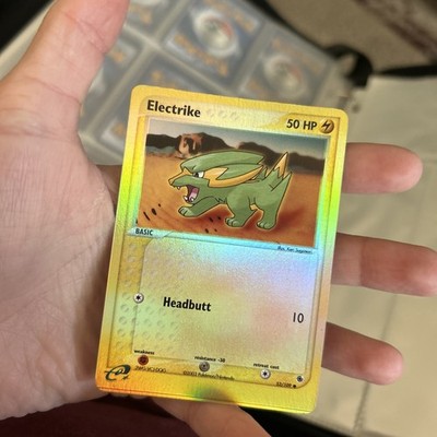 Pokémon TCG EX Ruby & Sapphire 52/109 ELECTRIKE Reverse Holo  ERROR Card 