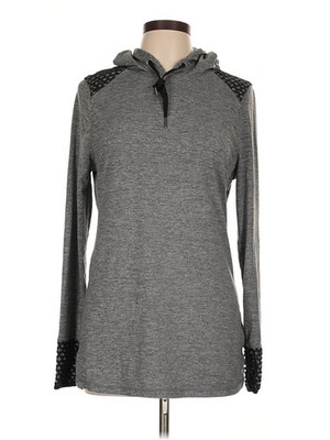 Layer 8 Women Gray Pullover Sweater L