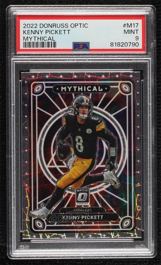 2022 Panini Donruss Optic Mythical Kenny Pickett #M-17 PSA 9 MINT Rookie RC 17tx
