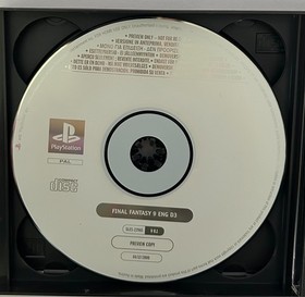 Final Fantasy IX Preview Version - Sony PlayStation PSone - 2000 - Ultra rare