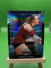 2025 Leaf Metal Women of Sport Emery Dupes 5/8 Blue Prismatic