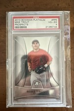 2010 Bowman Platinum - Prospects Mike Trout #PP5 (RC) PSA 4