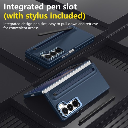 Shockproof Stand Pen Slot Case +Screen Protector+Stylus For Samsung Z Fold 7/6 - Picture 51 of 73