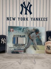 2002 Topps Pristine Don Mattingly Popular Demand PATCH /1000 NY Yankees Stripe
