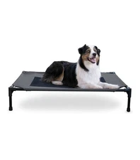 Outdoor Elevated Dog Cot, Breathable Cooling Elevated Cot Hammock Pet Bed for...