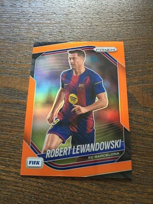 2025-26 Panini Prizm FIFA Robert Lewandowski FC Barcelona Orange 79/125