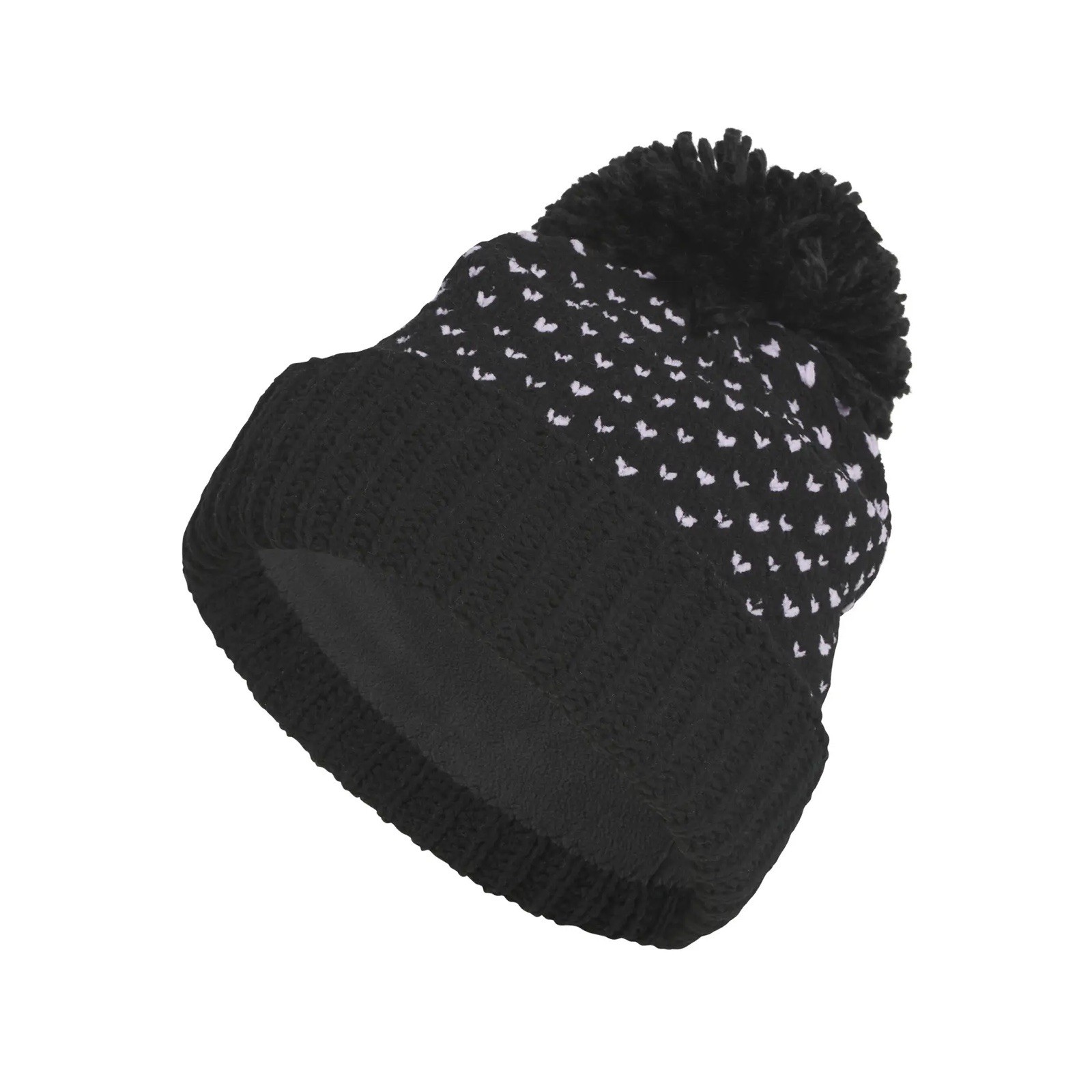 Adidas Womens Knit Pom Pom Beanie Hat / Woolly Hat ‘Black’ - Size OSFMW