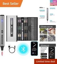 AM Mini Engraving Pen, Cordless Rotary Tool with 36 Bits, Aluminum Case, Blue...