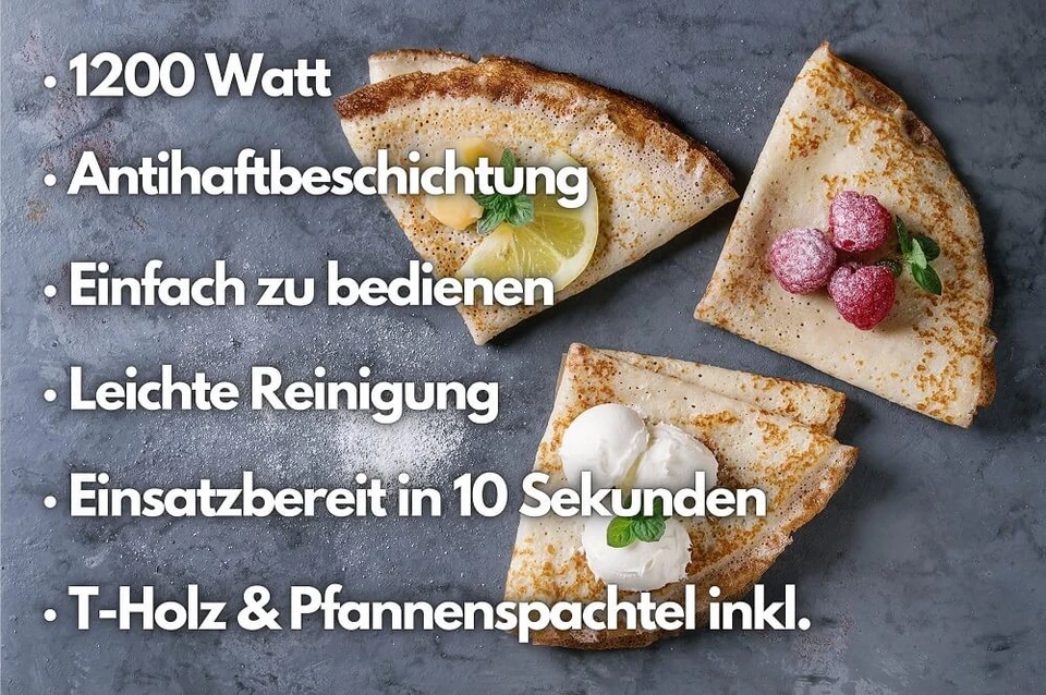 Crepes Maker Crepes Pfanne Crepesmaker Creperie Galettes Crepes Maschine - Bild 2 von 4