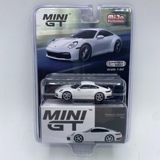 1/64 MINI GT #380 PORSCHE 911 992 CARRERA S DIECAST MODEL CAR WHITE MGT00380