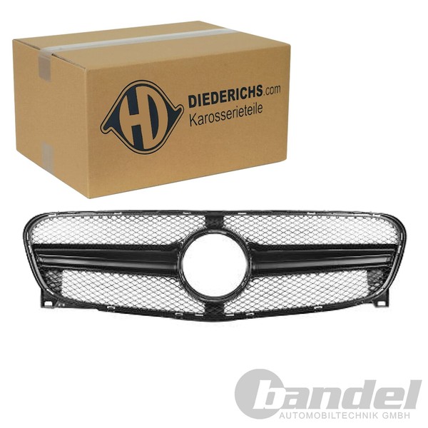 Diederichs Sport Grill KÜHlergrill Schwarz Glanz Passend FüR Mercedes GLA X156-image