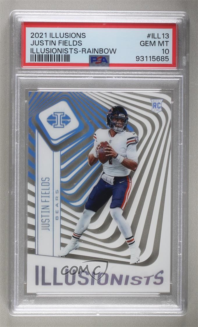 Justin Fields Panini Illusions Illusionists #ILL13 Rainbow