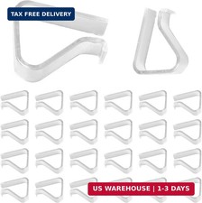 16PCS Clear Plastic Tablecloth Clips,Transparent Clear Tablecloth Clips, Plastic