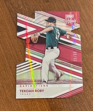 Tekoah Roby 2020 Panini Elite Aspirations Die Cut #86 Rangers Cardinals /32