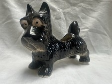 vintage pre-owned middle size ceramic planter SCOTTIE SCOTTY dog 6 inches long