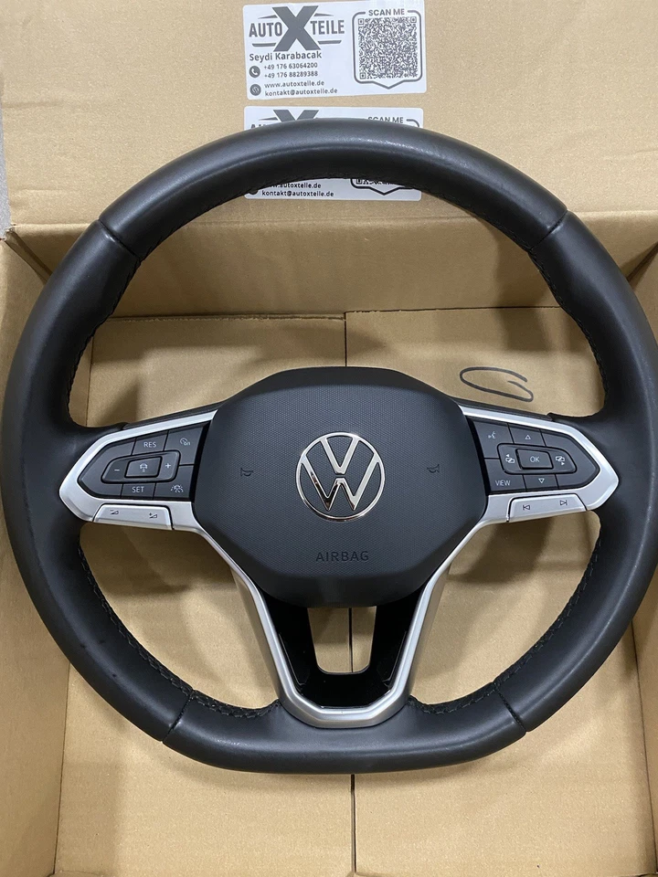 VW Golf 8 Polo Tiguan MFL Multifunktion Leder Lenkrad  - Bild 2 von 4