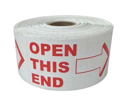 Shipping Labels- 2x4 Open This End (Arrow up) 500 labels per roll, 1-12 Rolls