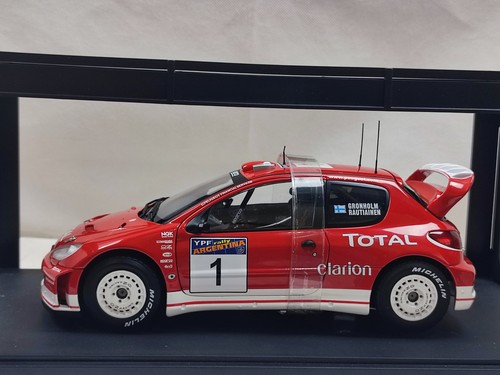 Autoart 1/18 2003 Peugeot 206 Wrc Rally Argentina vincitore n.1 modello Gronholm - Foto 3 di 9