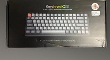 New Keychron K2 Pro Red Switch Bluetooth 75 Layout Mechanical Keyboard LED RBG