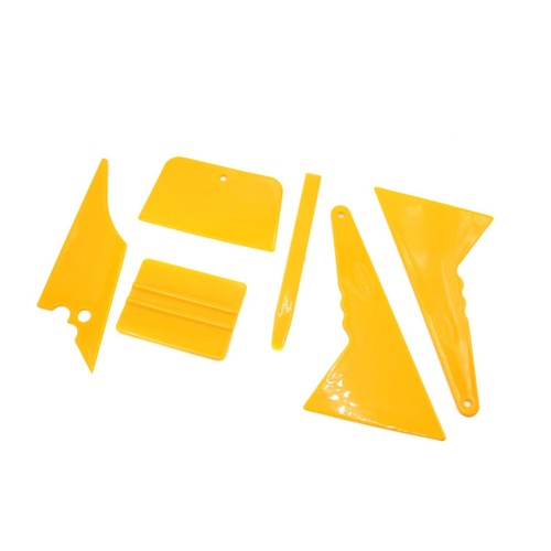 Raclette 2 En 1 Pour Vitres - Grattoir D'angle + Tige Vinyle, Outils De Teinture Ou Nettoyage