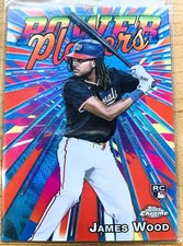 James Wood 2025 Topps Chrome #PP-19 Power Players Washington Nationals