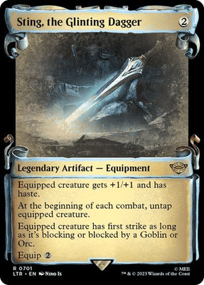 MTG - Sting, the Glinting Dagger - Silver Foil - Herr der Ringe - Magie