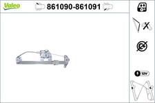 VALEO Fensterheber elektrisch hinten links f&uuml;r Mercedes-Benz C-Klasse W202 S202