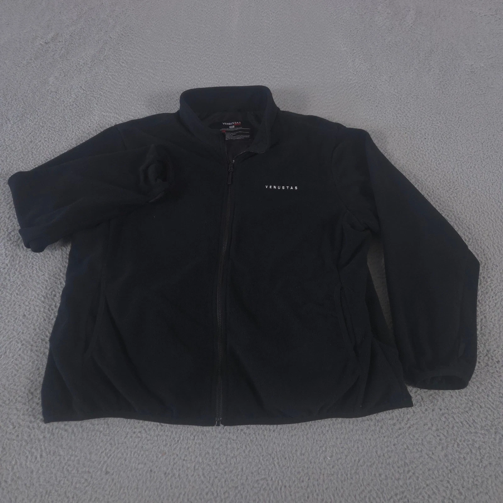 Venustas Heat Jacket Mens 3XL Black Heated Fleece Full Zip Thermal Warm Outdoor