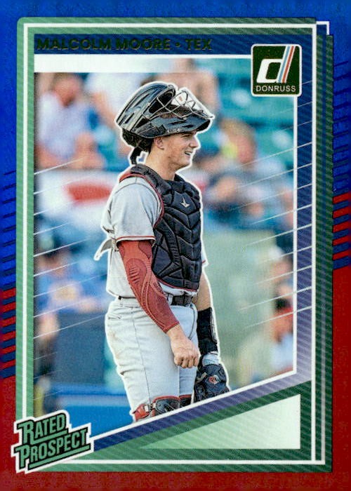 2025 Donruss #124 Malcolm Moore Red and Blue