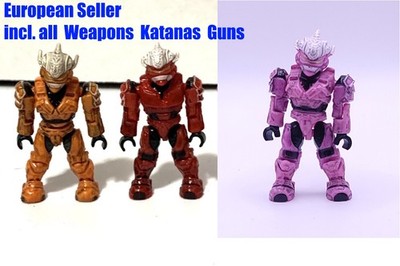5x Ultra Rare Hayabusa Elite INCL WEAPONS  Spartans HALO Mega Construx UNSC
