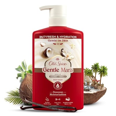 Old Spice Super Coconut Vanilla 3 in 1 Duschgel & Shampoo Für Männer 800ml