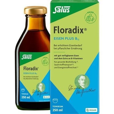 FLORADIX Eisen plus B12 vegan Tonikum, 250 ml PZN 05101651
