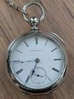 Antique Working 1873 ILLINOIS "Hoyt" Victorian Gents Key Wind Pocket Watch 18s