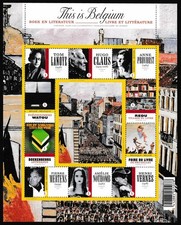 BELGIUM - 2009 THIS IS BELGIUM : LITERATURE SERIES SG#MS4283 MIN. SHEET MINT NH