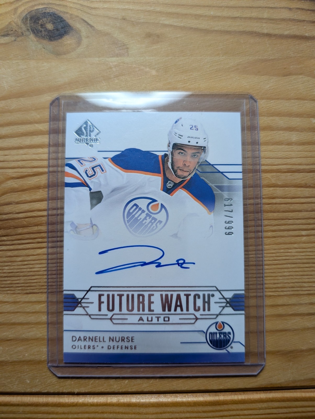 2014-15 Upper Deck SP Authentic Future Watch Auto Darnell Nurse #262 617/999