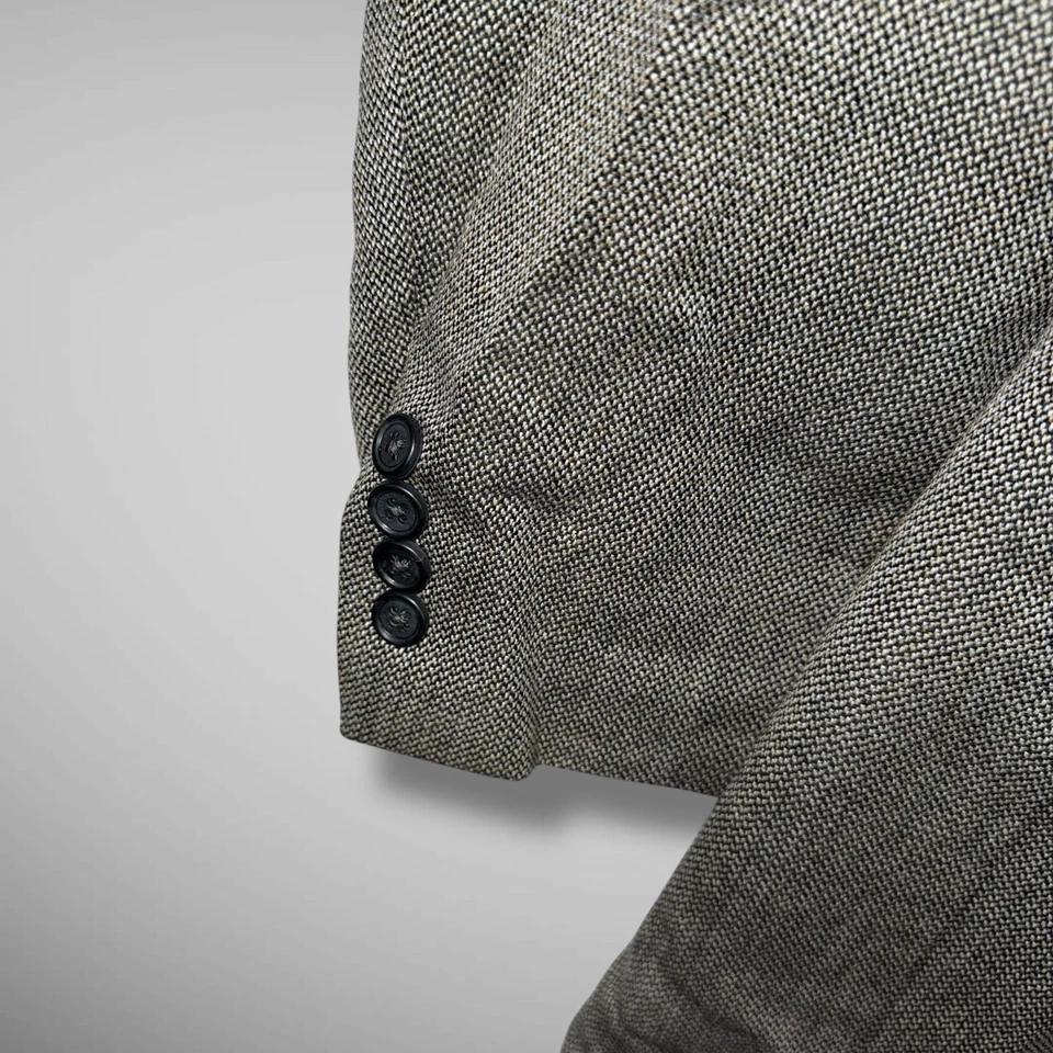 Jos A Bank Men’s 46 XL Gray Wool Two Button Blazer Sport Coat Jacket - Image 4 of 4