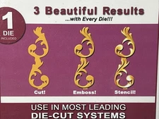 Spellbinders Grand 12” Illumination Border Die Card Making Scrapbooking