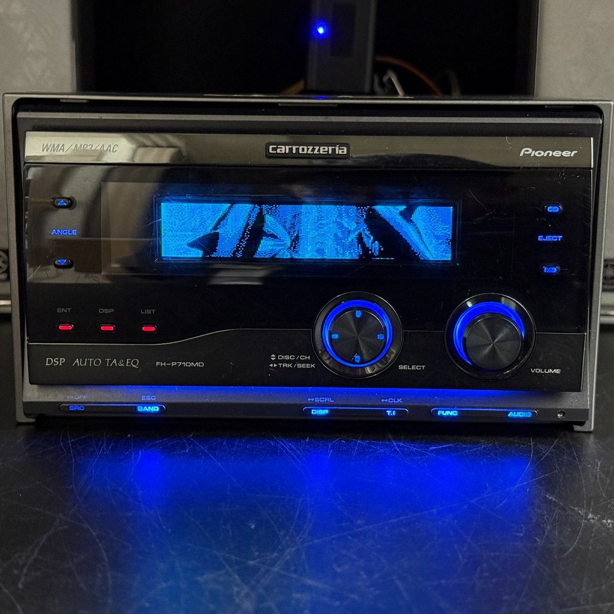 Pioneer Carrozzeria FH-P710MD 2DIN CD MD Car Audio DSP Added
