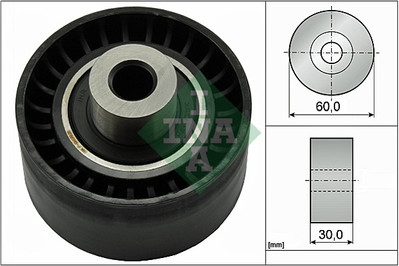 Schaeffler INA 532 0473 10 Umlenk-/Führungsrolle, Zahnriemen für CITROËN,DS,FIAT