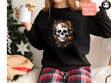 Funny Halloween Skull Graphic Tee | Sarcastic Meme Shirt | Trending Humor