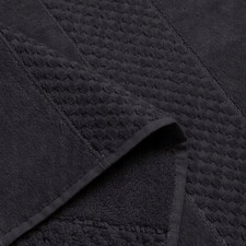 Baumwollteppich mit Streifen 50x70cm Schwarz Oeko-tex