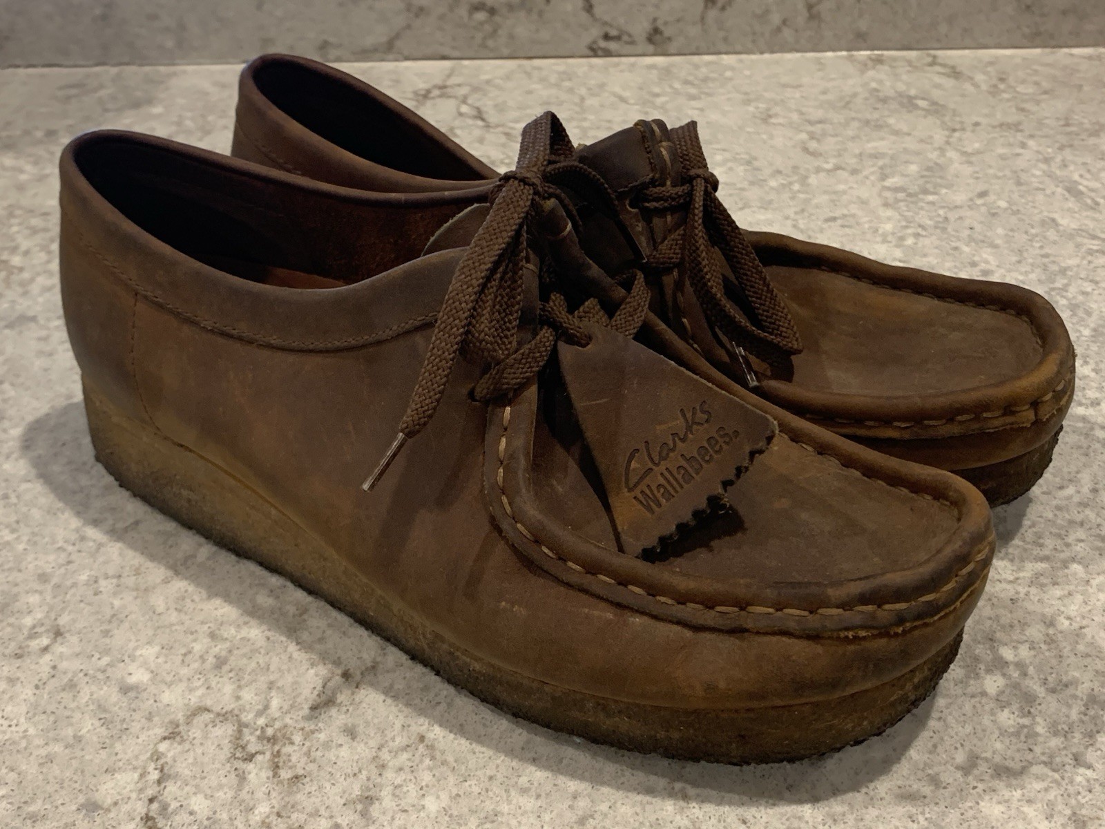 SAOLA Suola donna Clarks Originals cera d'api pelle wallabee crepe modello 38257 taglia 9M