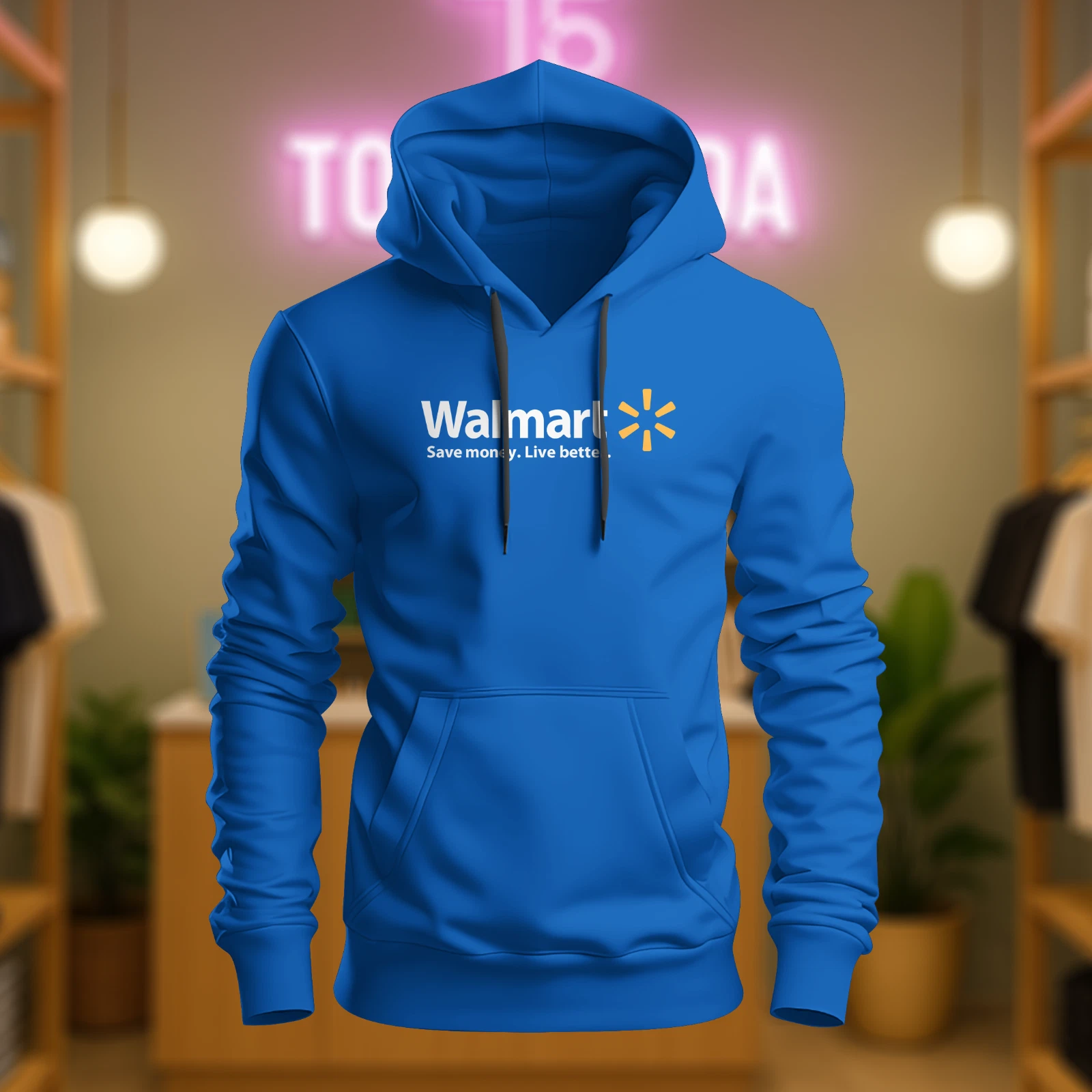 Walmart Logo Hoodie T-Shirt USA Flag