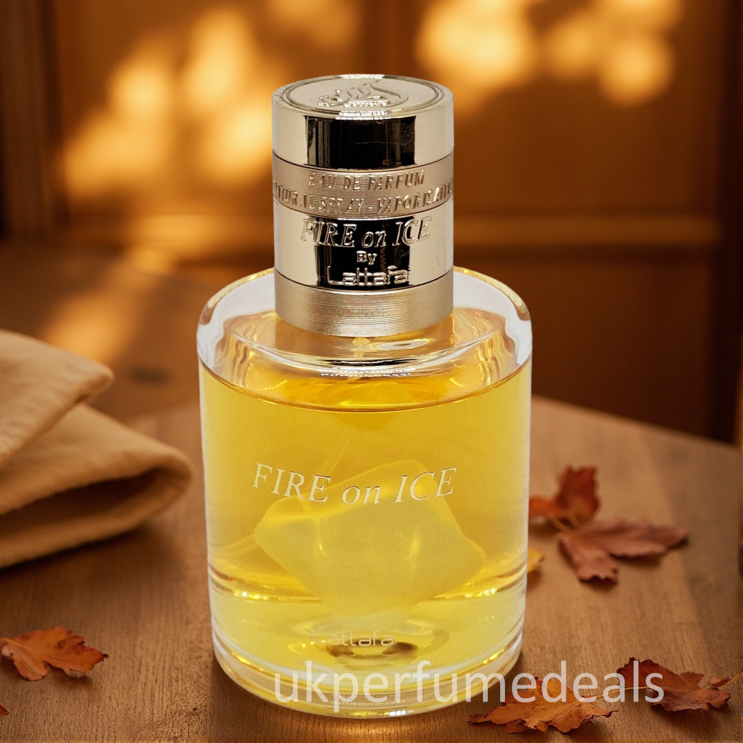 Lattafa FIRE ON ICE 100ml Eau De Parfum Natural Spray ORIGINAL FROM UAE