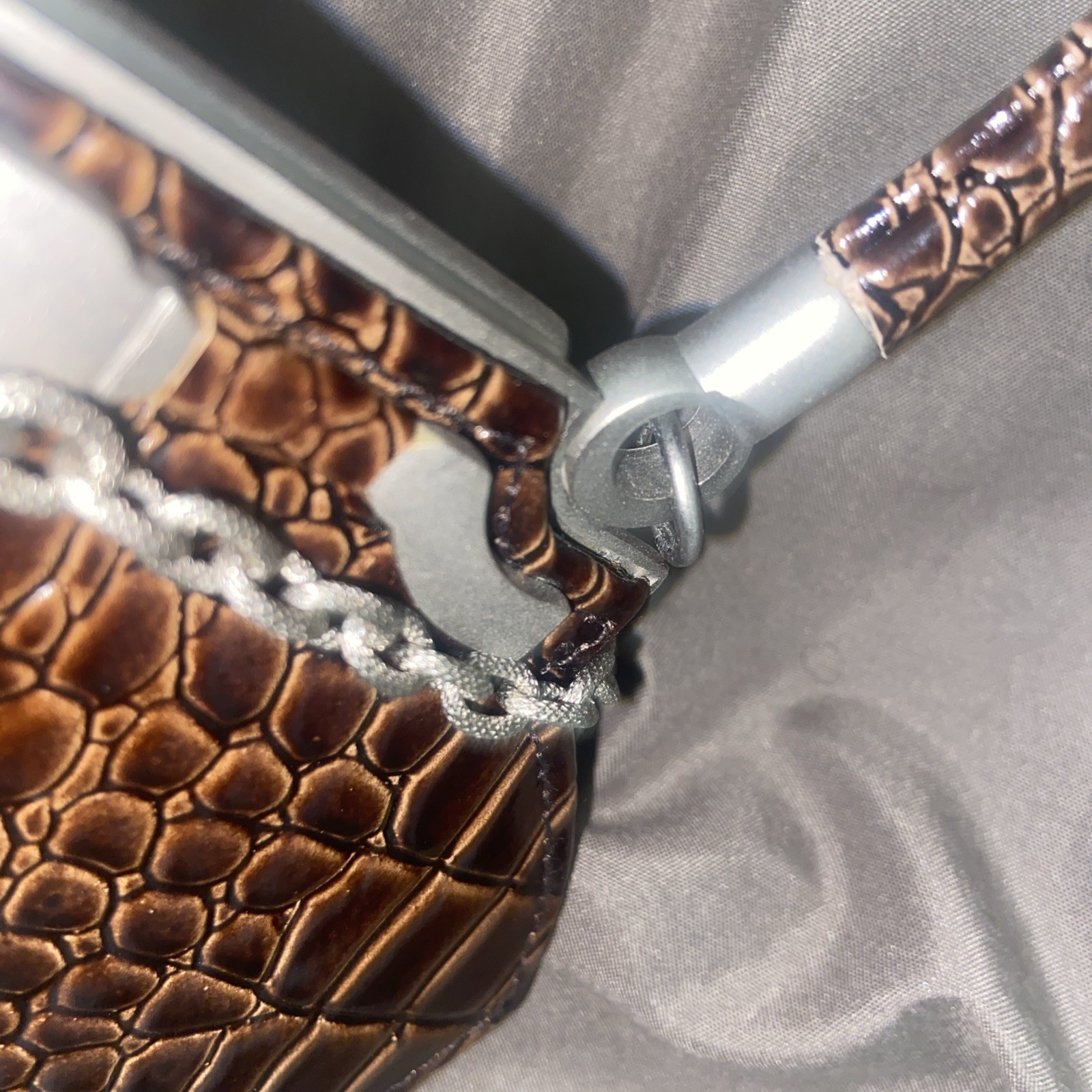 Inge Christopher Rare Alligator Inspired Mini Pur… - image 12