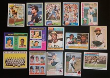 Lot Of 15 - ASST TOPPS BASEBALL CARDS 1964 1970s to 1984 HOF STARS MARIS CAREW +